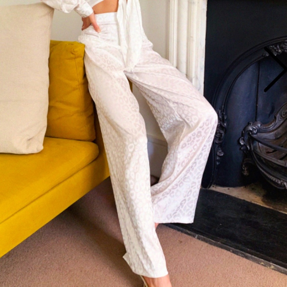 Satin Wide Leg Trouser